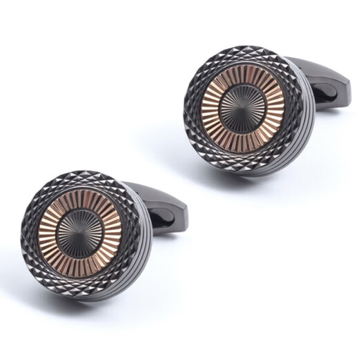 NOSSKISS高级感法式衬衫袖扣袖钉男士袖口钉商务法式扣男士正生日礼物送礼 金色[袖扣礼盒装]