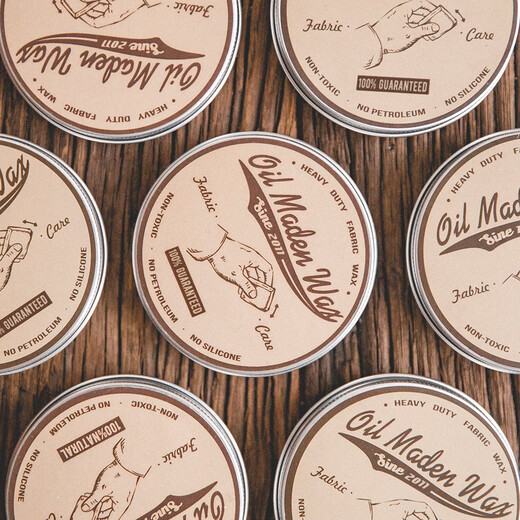 Uncle Madenfu, workwear oil wax, jacket wax repair, special beeswax, jewelry leather care, handmade solid oil wax, white