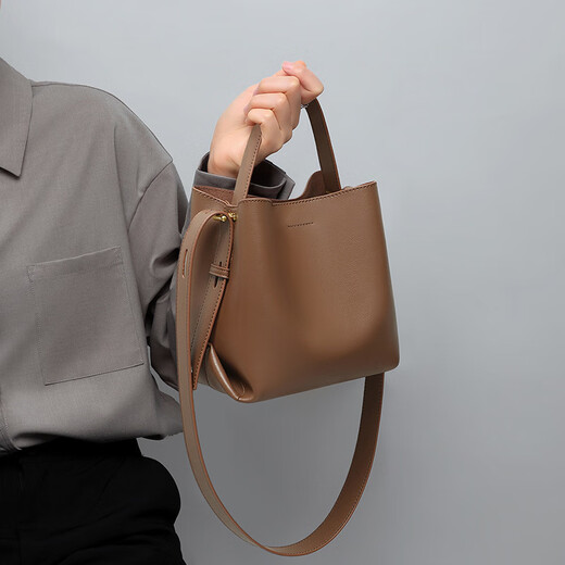 Calviakrim2025 Vier-Jahreszeiten New Crossbody Body Eimer Tasche Ein Schulterleder großer Kapazität Handtasche Tasche Pendeln leichtes Gepäck Frauen Weiß