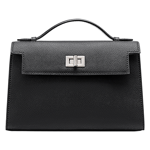 Navigare Italienisch Kleine Segelboot Frauenbeutel Cowide Unterarmtasche Leichte Luxusmarke One-Shoulder Crossbody Tasche Handtasche Urlaubsgeschenk Schwarz