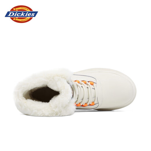 Dickies women's snow boots women's boots plus velvet Martin boots thickened warm cotton boots high top casual boots Beige 39