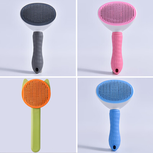 Zhewei Cat Comb Removes Floating Hair Brush Dog Hair Comb Cleansing Ragdoll Long-haired Cat Special Cat Hair Removal Artifact Pet Supplies Sky Blue