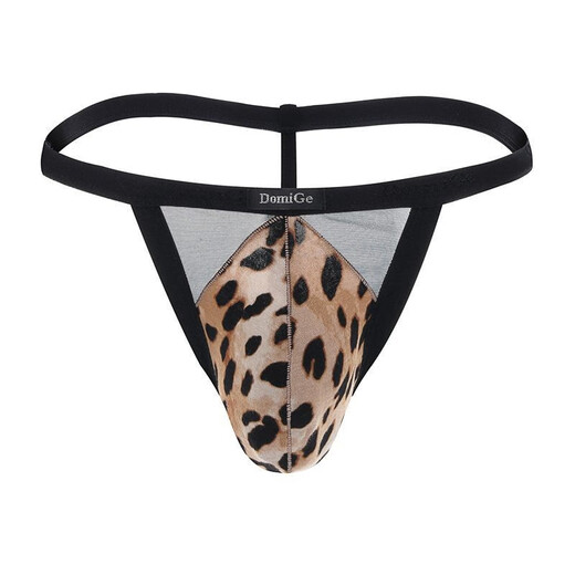 Dumi las bragas sexy de alto cuadro de hombres transpirables seda de seda de vidrio bajo modal transparente transparente pantalones cortos impresos 5406 VISCOSE M