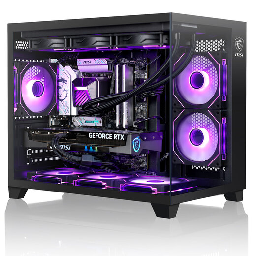 MSI's new Intel Core ultra5 245KF i5 14600KF RTX5060TI 5070 e-sports game console DIY assembly computer complete computer desktop assembly machine New U5 Core 230F+7650GRE | Configuration three