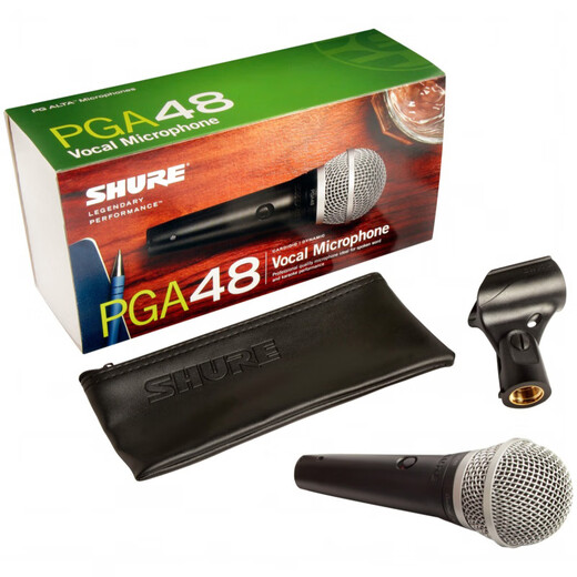 SHURE Genuine original brand new Suzhou-made Shure SV100 SV200 PGA48 PGA58 dynamic microphone home karaoke guitar speaker playing and singing microphone speech KTV PGA48LC + 5 meters 6.5 line genuine national line