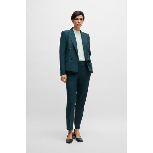 Hugo Boss (Hugo Boss) Boss Camel Sweater de mohair verde para mujeres 50521184_442 xs