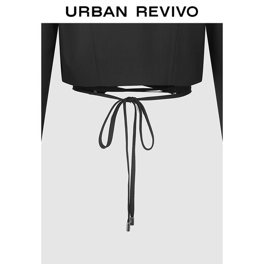UR2025 Sommer Neues Frauenkleidungsdesign Spür-up Ultra-Short Blazer UIT150006 Schwarz XS