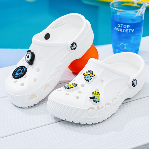 Crocs Crocs Crocs Crocs Crocs Men's Shoes Women's Shoes New Lightweight Wear-Resistant Slipper Casual Sandals 10126-001/It is recommended to take one size smaller 36 37