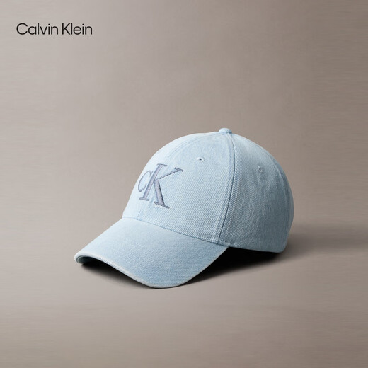 Calvin Kleinjeans [chinesisches Valentinstagsgeschenk] 25 Frühlings- und Sommermänner und Frauen Klassiker CK Stickerei Logo Denim Baseball Cap 4G5017G LHL-Denim Hell Blue One Size Os OS