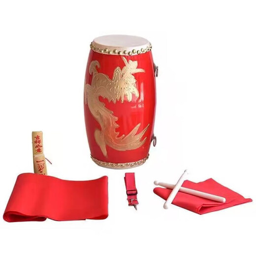 Peking Schiff 9 12 14 15 cm Lilong Taille Drum Kinder Yangge Big Taille Drum Team Kindergarten kleiner Percussion Instrument Spielzeug 9 cm Golden Dragon Taille Drum