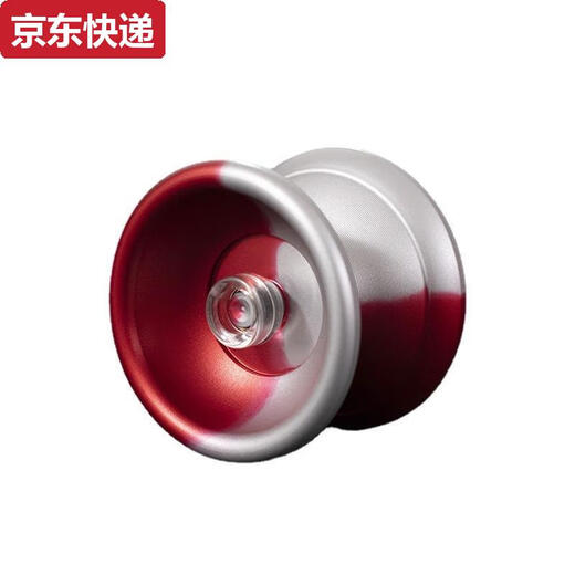 奇立彩厂家直销专业悠悠球金属溜溜球比赛版YOYO球铝合金儿童玩具 gm黑兰银点