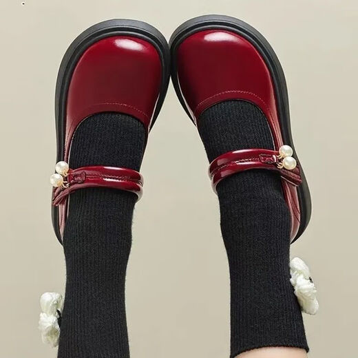 儿童2025皮鞋女童春秋新款小女孩软底黑色单鞋公主学生演出童鞋 黑色 34 码内长20. 8cm