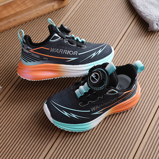 Zapatos para niños guerreros para hombres y zapatillas para correr para hombres nuevos perillas casuales zapatos deportivos casuales wz-b797t negro y azul 33