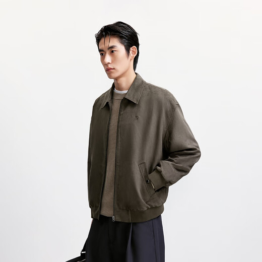 JACK&JONES Men's Autumn Jacket Fashion Daily Pointed Collar Collar Zipper Fly Double Side Pocket Top 225321052