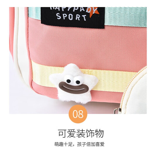 Neue Kindergarten Cartoon Schoolbag Leichte Babybelastung Reduktion Mädchen Rucksack Netter Kinder-Rucksack JD-8023# Pink Coin Brieftasche