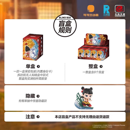 Genuine Nezha 2: The Devil Child's Sea Blind Box Ao Bing Figures are born with bonds Nezha Toys [Holding Hands Ao Bing] Confirmation of the product spot and release