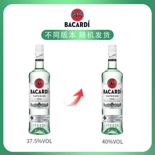 Bacardi Weißer Rum Golden Rum Fremdwein Mojito Barkeeper Basis Wein importiert Originalflaschen Mix Kombination Bacardi Weißer Rum 1000ml 1 Flasche
