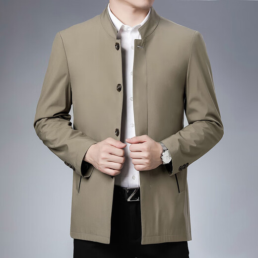 DVHNMK Brand Men's Veste pour hommes Spring and Automne New Style Business Business Office High-Und Veste de veste de vent de vent Dark Blue [Spot Delivery Twirk] M 170