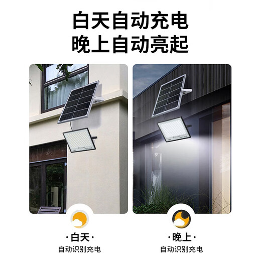 JINGGONG Solar Lighting Home Yard Lamp LED Outdoor Waterproof High Brightness Induction Floodlight Street Light Luxury Super Bright Model 10000-W