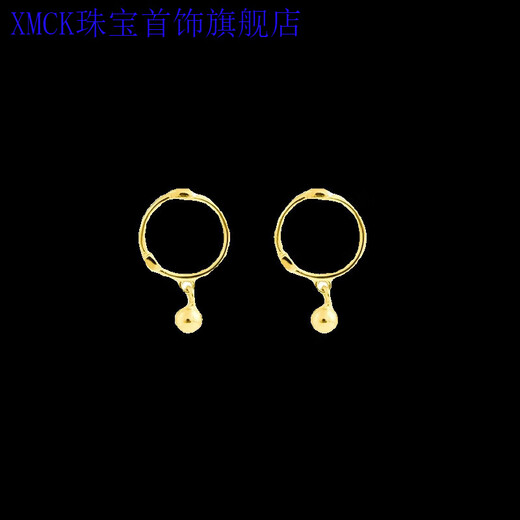 XMCK Old Phoenix does not need to take off mini small earrings, round bead earrings, women's pendant ear bones, 8mm gold earrings when sleeping