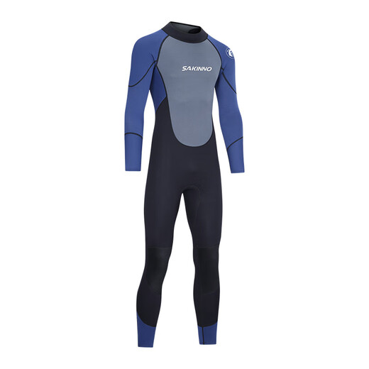 Sharkono men's one-piece wetsuit hot-selling men's warm thickened long-sleeved wetsuit swimming surfing snorkeling winter swimming 3MM (MF302) S