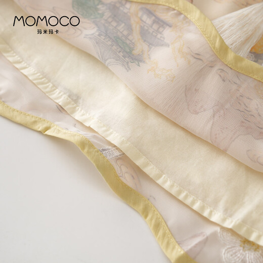 Mamimaca Momoco Kinder-Set Girls Summer New Chinese Style Light Luxus süßer zweiteiler Set 128 Pink 130