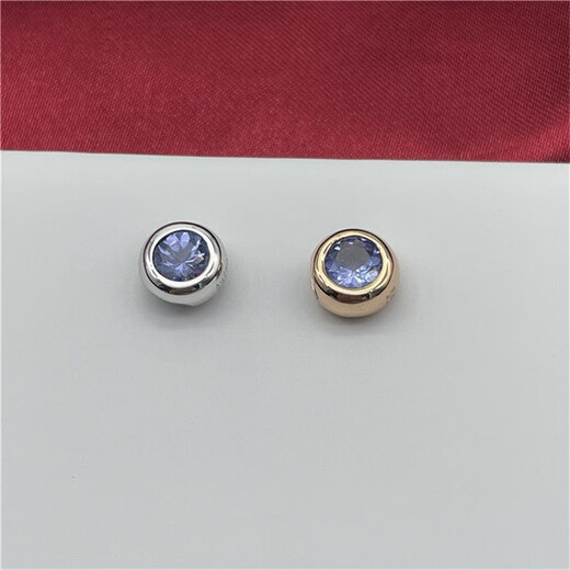 Piaohe Tanzanite Bubble Bead Pendant Round Necklace Colored Gemstone Jewelry Women's Spring New Single Pendant Not Included Blue Tanzanite Pendant