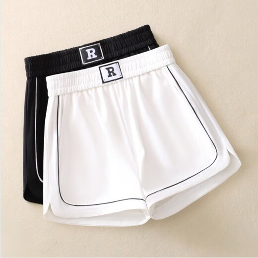 Pantalones deportivos para mujeres de moda xcfreht Pantalones deportivos para mujeres 2025 Nuevos pantalones de ocio de alta cintura con pijamas en casa Hot Pants 2679 Black S 85-95Jin [Jin equivale a 0.5 kg]