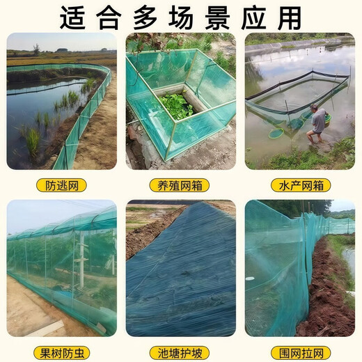 Orchard fruit tree anti-bird net fish pond breeding net chicken net fence protective net nylon fishing net anti-hail net knotless net 1 meter wide X 3 meters long 0.5 cm hole