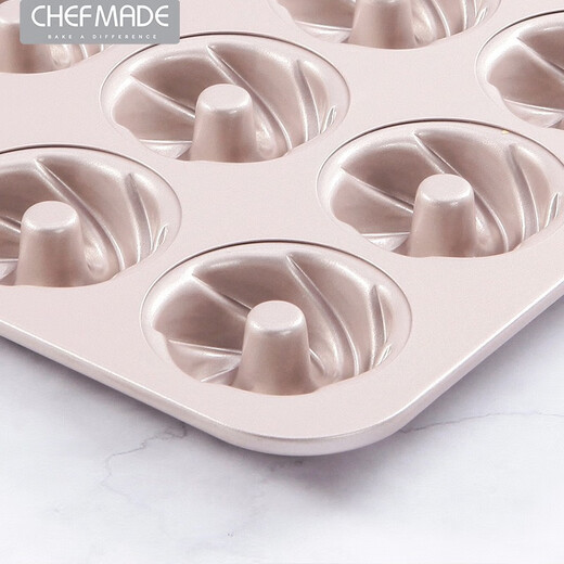 chefmade12连旋风模中枣糕空甜甜圈玛德琳模家用烘焙模具 wk9928-12连旋风模