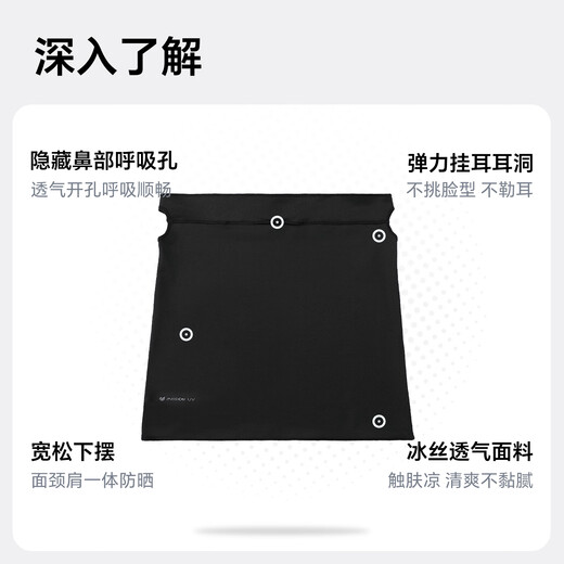 MISSION UV Ice Silk Sun Protection Mask for Men Cycling and Mountaineering Summer UV Protection Neck Protector Full Face Sun Protection Mask