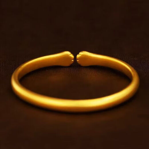 Qianjun Pure Gold 9999 Ancient Gold and Silver Cat Claw Bracelet Women's Open Gold Plated Cat Claw Bracelet as a Gift for Girlfriend Cat 23g