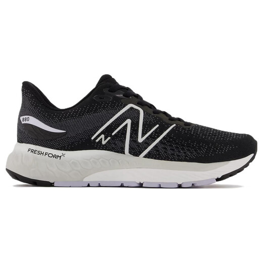 NEW BALANCENB880v12简约舒适网布织物防滑耐磨透气轻便低帮跑步鞋女款黑白 B宽 37.5