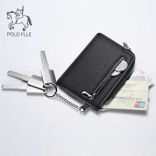 Bolsa de cuero Top de cuero de Goldlion Paul Hombres de cuero genuino y billetera de monedas de moneda de cuero suave de mujeres Billetera de moneda de llaves de moneda de moda.