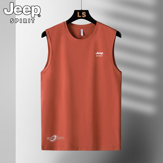 Jeep Spirit Jeep Жилет мужская летняя тонкая чистая хлопчатобумажная фитнеса.