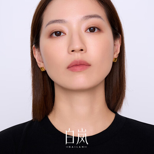 Bai Lan New in August Mingsha Earrings 925 Silver Earrings Women's High-end Original Light Luxury Jewelry Birthday Gift for Wife Mingsha Earrings