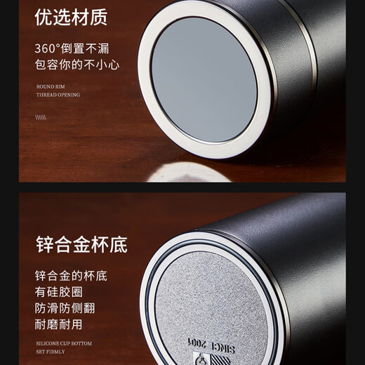 礼言高档荣休礼品退休纪念品水晶奖杯周年庆摆件定制实用送女士男士同事医生党员教师老师感恩感谢礼物 山峰圆盘款+黑色304保温茶杯