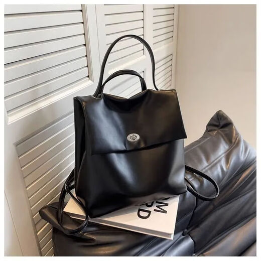 Korean niche silver waxed leather backpack for women, versatile large capacity student commuter school bag, travel backpack, white