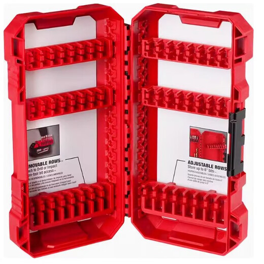 Wokech milwaukeepackout compatible perceuse personnalisée Boîte de rangement par lots de rangement de têtes de perceuse de perceuse