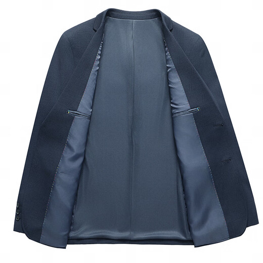 RUNNBEI luxury brand spring and autumn new high-end men's blazer casual and luxurious elastic single suit blue 9928 [gift box] M 170_[suggested 105-120Jin[Jin equals 0.5 kg]]
