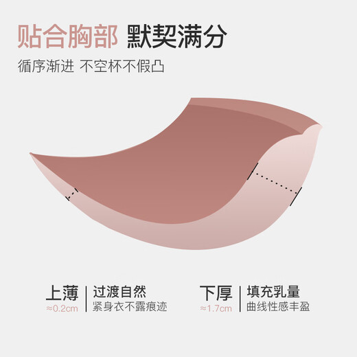 莫代尔无痕内衣女小胸聚拢显大收副乳夏季无钢圈美背性感隐形文胸罩 香槟色【无痕聚拢杯】 M 【34/75ABC】