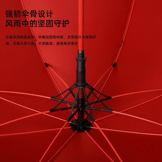 Enlarged bold golf waterproof cover black plastic rain or shine umbrella storm umbrella extra large three-person umbrella sun protection ultraviolet rays enlarged and strengthened yellow straight handle