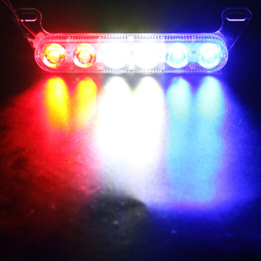 Motorcycle electric vehicle flashing light license plate modified license plate light rear license plate frame seven tail light seven-color light frame frame JC723 red and blue flashing screw