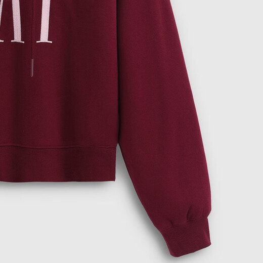 Gap Women's 2025 Autumn New Logo Chain Embroidery Loose Fleece Short Hoodie Sweatshirt 792554