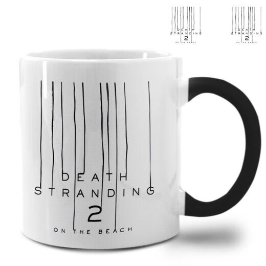
Xiong Zhecha Death Stranding 2 Peripheral Water Cup Console Game PS5 New Works of Hideo Kojima LOGO Mug Coffee Ceramic Water Ordinary Cup Does Not Change Color (13892) Single Cup + Wooden Cover Spoon + Gift Bag