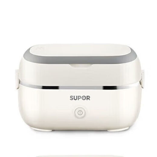 SUPOR (SUPOR) electric lunch box can be plugged in and heated 304 stainless steel double portable double layer 2 inner pots white