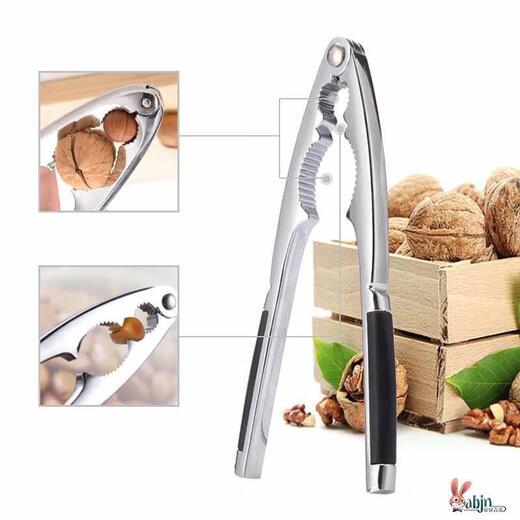 MZXM Japan imported 304 stainless steel thickened walnut machine whole hazelnut peeling pliers black peach clamp nut hazelnut dried fruit multifunctional walnut clamp