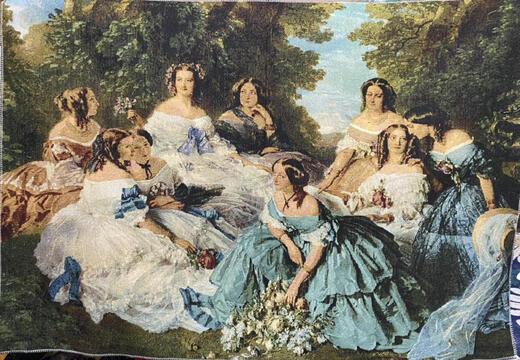 三栖虎复古油画欧洲小镇机织装饰挂画仅画布需装裱世界名画 湖边街景7372左右