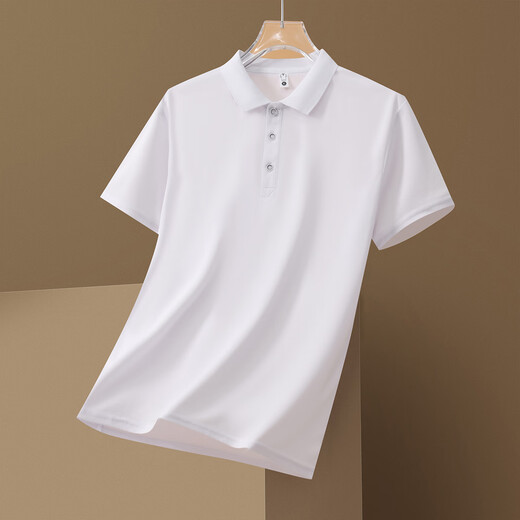 Camiseta de manga corta de cuello de polo judío para deportes de verano para hombres con una camiseta delgada de moda hepg-js-677 negro 3xl