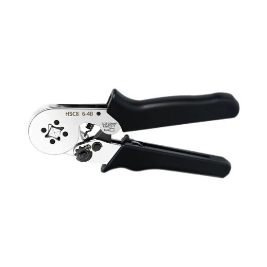 Beifote tubular terminal crimping pliers terminal clamp self-adjusting crimping pliers tubular pre-insulated wire nose wiring pliers electrical casing crimping tool electroplating clamp body HSC8 6-4B